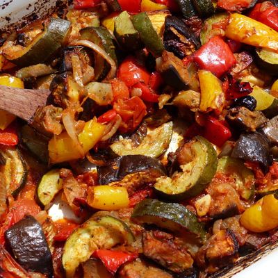 Légumes du soleil rôtis et confits au four