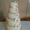 wedding cake de 5 étages pour le mariage de mon frère 
