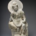 Pensive Bodhisattva, Kushan period, ancient region of Gandhara