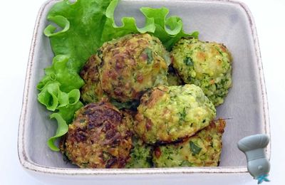 Boulettes de courgettes au four