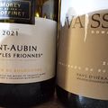 Domaine Vaïsse : Vin du Pays de l'Hérault : Galibaou du Russe 2018; Morey Coffinet : Saint Aubin P.C Les Frionnes 2021