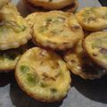 Mini Quiches Petits Pois - Comté et Graines de Cumin