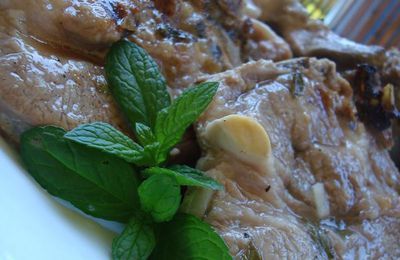 ...Délicieuse marinade à la menthe, pour viande d'agneau...