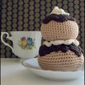 Religieuse au chocolat et au crochet