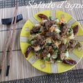 Salade de restes d'agneau