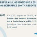 Le jeu des 7 erreurs sur l'absentéisme des fonctionnaires : le Sens du Service public rétablit 7 vérités sur les absences maladies