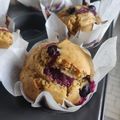 Muffins aux myrtilles fraiches