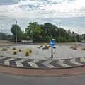 Rond-point à Irvine (Ecosse)