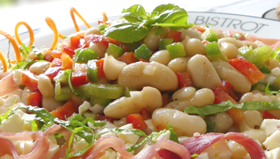 Salade de lingots du Nord au jambon cru