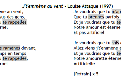 Louise Attaque - J't'emmène au vent