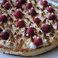 Tarte framboise meringuée