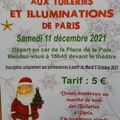 Marché de Noël aux tuileries à Paris le 11 décembre