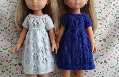 Robes de rentrée suite robe bleue dragée et robe bleue saphir 