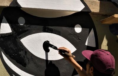 street art urban art  2019    Brothers OF Light  (Jérusalem)  Gab & Elna  (frères)