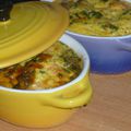 Flans cocotte aux crevettes et curry