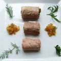 Week-end de folie (3): rouleaux de porc aux rillettes de lapin confit