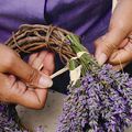 Comment faire une Couronne de Noel avec lavande, How to make a xmas lavender Wreath 