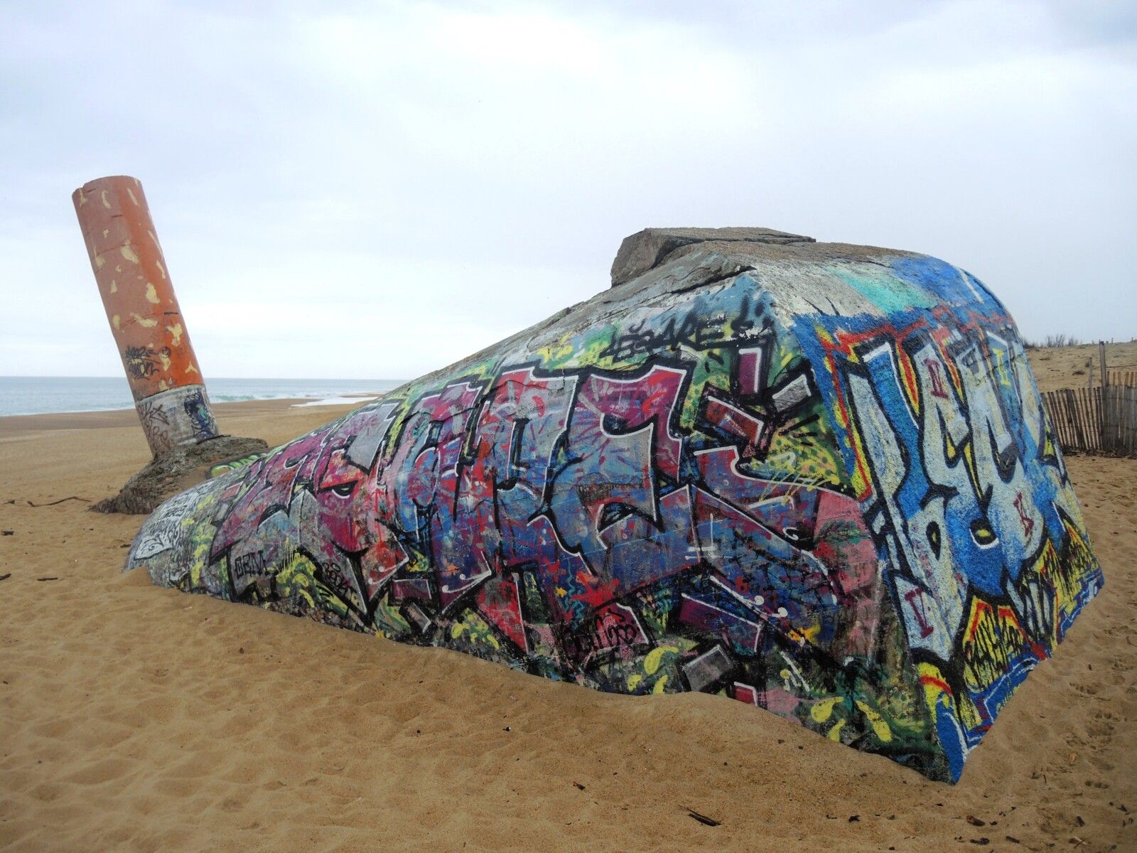 Tarnos, plage du métro, blokhaus, profil sud, mars 2025 (40)