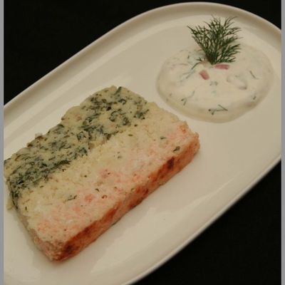Terrine de poisson tricolore