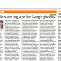 Mina 29 : "L'angloglobale e i pericoli della novalingua on line", firmata Mario Morisi