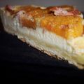 Tarte aux patates douces, chèvre et bacon