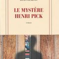 Le mystère Henri Pick de David Foenkinos, Gallimard, 2016