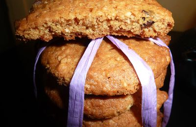 cookies caramel beurre salé, beurre de cacahuète et pépites de chocolats.