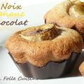 Financiers aux Noix & Bananes Brûlées, Coque de Chocolat Noir