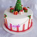 Gâteau de Noël en pâte à sucre