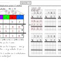 MATHS 13 CE2 : la multiplication posée à 2 chiffres