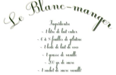 Blanc manger