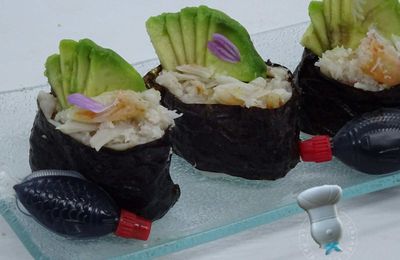 Gunkan crabe avocat