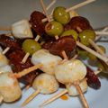 Brochettes Saint Jacques - Chorizo - Olives