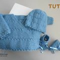 Fiche tricot bébé, modèle à tricoter, layette tricot bb, tuto, explications en pdf