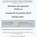 Elections des représentants de parents d'élèves