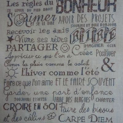 Les règles du BONHEUR