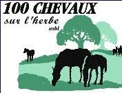 100 chevaux sur l'herbe