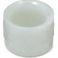 Chinese white jade archer's ring