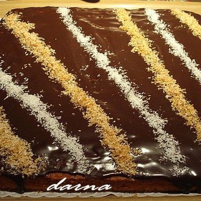 moelleux à la noix de coco et chocolat