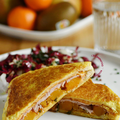 Petites idées pour cuisiner une courge butternut : SUPER CROQUE-MONSiEUR BUTTERNUT RÔTIE, BACON, MiMOLETTE & OEUF