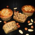 Moelleux aux noisettes, pécan, amandes et chocolat