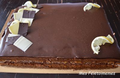 Entremet noisette citron