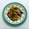 Fèves et jeunes courgettes à la pancetta 