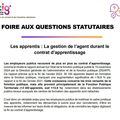 FAQ Apprentissage: la gestion de l’agent durant le contrat d’apprentissage