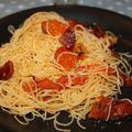 Pâtes tomates confites/chorizo