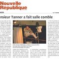 Un nouvel article pour Monsieur Tanner : La Nouvelle République