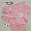 TUTO tricot bb FACILE et PREMA BOUTIQUE bebe modele layette bébé et patron a tricoter Explications brassière, bonnet, chaussons et Reborn