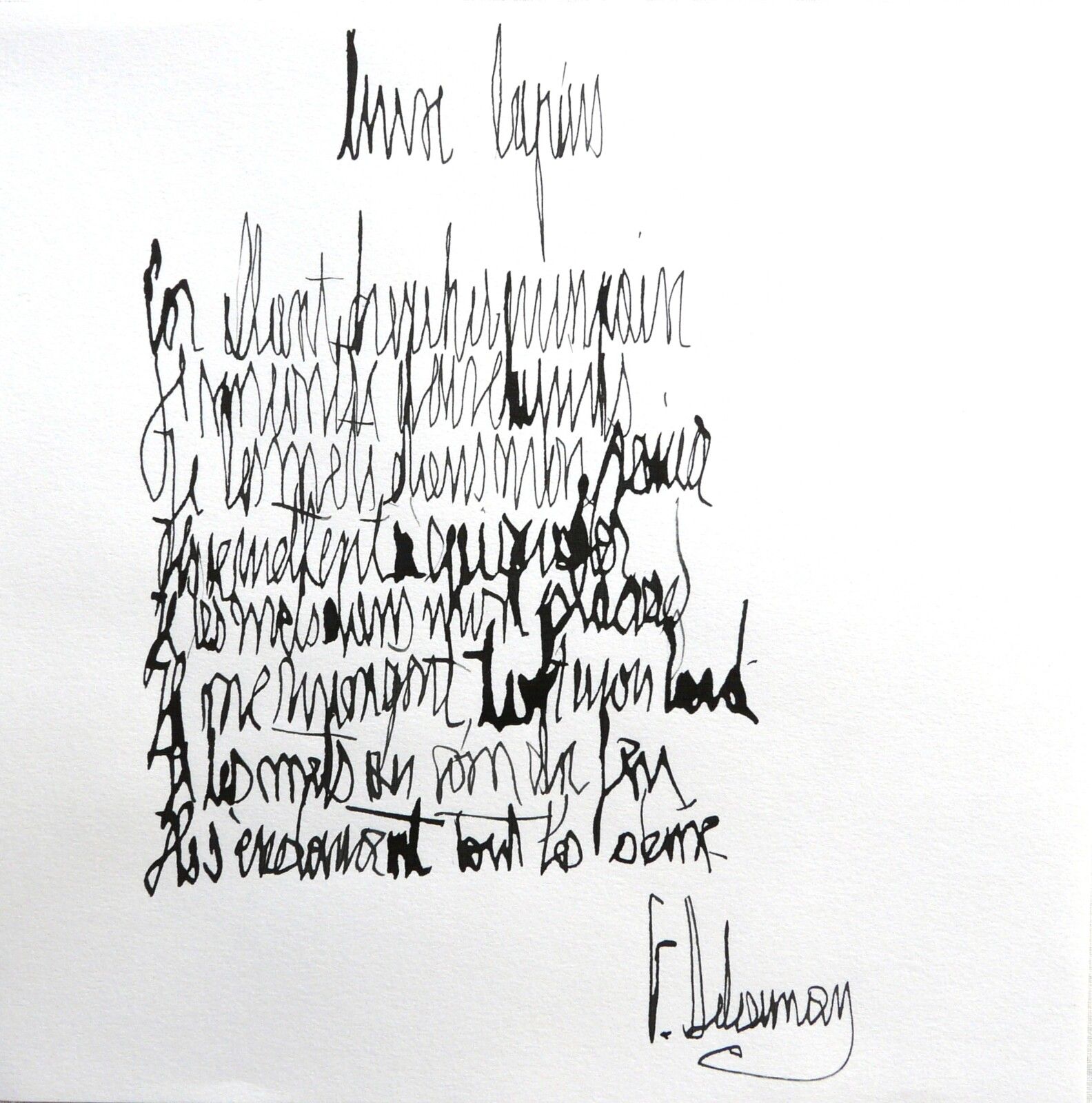 Ecrire Ecriture Calligraphie