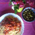 Spaghetti aux olives et tomates-cerises-Les recettes de Enzo