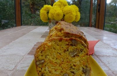 Butternut cake au comté & aux noix